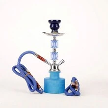 1pc Arabic Style Hookah Set With Dual Glass Pipes - one-size - View 8