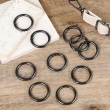 5 件金属弹簧 O 形圈夹登山扣环锌合金弹簧 O 形圈圆形弹簧扣登山扣夹扣登山扣适用于钥匙扣、包包、钱包 - 黑色 - 查看 8