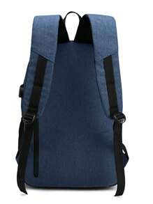 Large Capacity Casual Backpack For Women, First Day Of School, College Backpack - Navy Blue - View 2