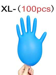 30/60/100 只/袋粉色、白色、蓝色、紫色、黑色一次性丁腈手套，非常适合厨房、洗碗、清洁、美容院、染发、酒店、防水、清洁、洗衣、以及水产养殖食品加工家庭清洁日常使用和 DIY 树脂制作工具，不含乳胶、无粉、厨房、浴室、家庭、家居用品