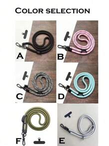 便攜式手機裝飾掛繩,適用於掛飾、鑰匙、錢包等 - 彩色 - 查看 2