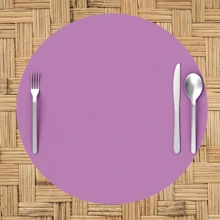 Kit 12 Plain Oxford Placemat Covers - For 35cm Base - Various Colors - 紫丁香 - 查看 2