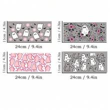 Four Adorable Halloween UV DTF Stickers For Cups, Ideal For Use On Mugs, Bottles, Laptops, And Craft Projects - Multicolor - View 7