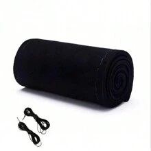 1pc Soft, Hand-Stitched Furry Steering Wheel Cover For 38cm Diameter Steering Wheel, DIY Sewing Needle And Thread - one-size - View 1