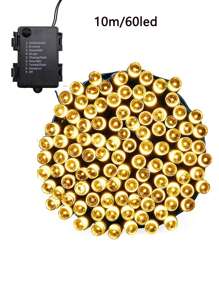 5M/10M Waterproof Fairy String Lights, Indoor & Outdoor Lighting, Suitable For Christmas Tree, Garden, Home, Wedding, Lawn, Party Decoration (Purple, Warm White, Colorful) Halloween Decoration Room Decor Halloween Garden Decor For Gift Fairy Holiday Decor Festival Decor