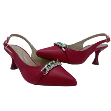 Mozione Women Heeled Sandals - 紅色 - 查看 7