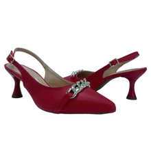 Mozione Women Heeled Sandals - 紅色 - 查看 5