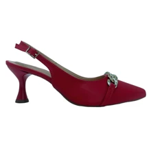 Mozione Women Heeled Sandals - 紅色 - 查看 4