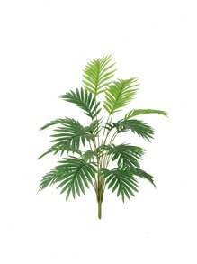 1pc, 23.6in/60cm, Artificial Tropical Plant, Artificial Indoor Outdoor Green Tropical Plant, Artificial Hawaiian Palm Green Leaves, 18-Fork Large Artificial Ruscus Leaves, Fake Plastic Green Sea Turtle Leaves, Tropical Artificial Palm Leaves, Large Size Plastic Palm Plant Leaves, Realistic Texture Leaf Home Garden Decor (Unassembled) (No Pot)