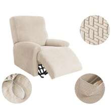 Funda para sillón reclinable, fundas elásticas para sillón reclinable tipo niño perezoso, fundas elásticas para sofá, 1 pieza protector de muebles con elástico en la parte inferior para perro, niños, funda para sillón reclinable - Multicolor - Ver 16