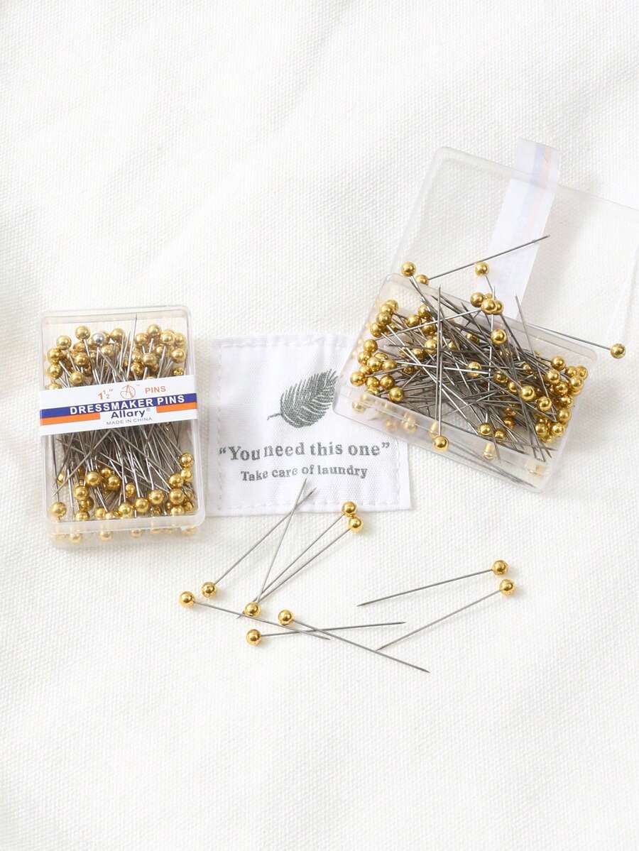 100pcs Gold Color Positioning Pins Clothing Tailor Pins - Gold - View 1