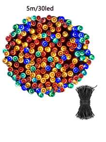 5M/10M Waterproof Fairy String Lights, Indoor & Outdoor Lighting, Suitable For Christmas Tree, Garden, Home, Wedding, Lawn, Party Decoration (Purple, Warm White, Colorful) Halloween Decoration Room Decor Halloween Garden Decor For Gift Fairy Holiday Decor Festival Decor