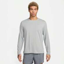 Nike 男士 Miler Dri-FIT UV 长袖跑步上衣 - FB7070-097/灰霧/顆粒灰/希瑟 - 查看 1
