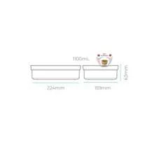 Kit 2 Peças Potes Hermerticos 1100ml Para Frios Presunto Queijo Anti Impacto Medias Porcoes Porta Mantimentos Para Grãos Frutas Cereais Maracarrao