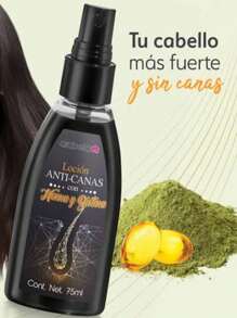 ANTI \ CANAS CON HENNA Y BIOTINA 75 ml - Negro - Ver 2