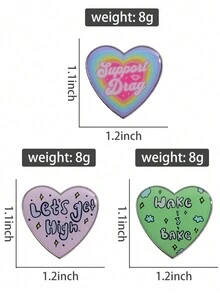 QIHOO 3pcs High Creative UV Clips For Gift Cartoon Art Fun Decoration Brooch Clothes Backpack Collar Badge Accessories Gift - Multicolor - View 2