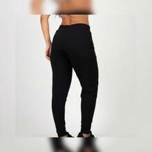 Ribbed Jogger Pants - 黑色 - 查看 2