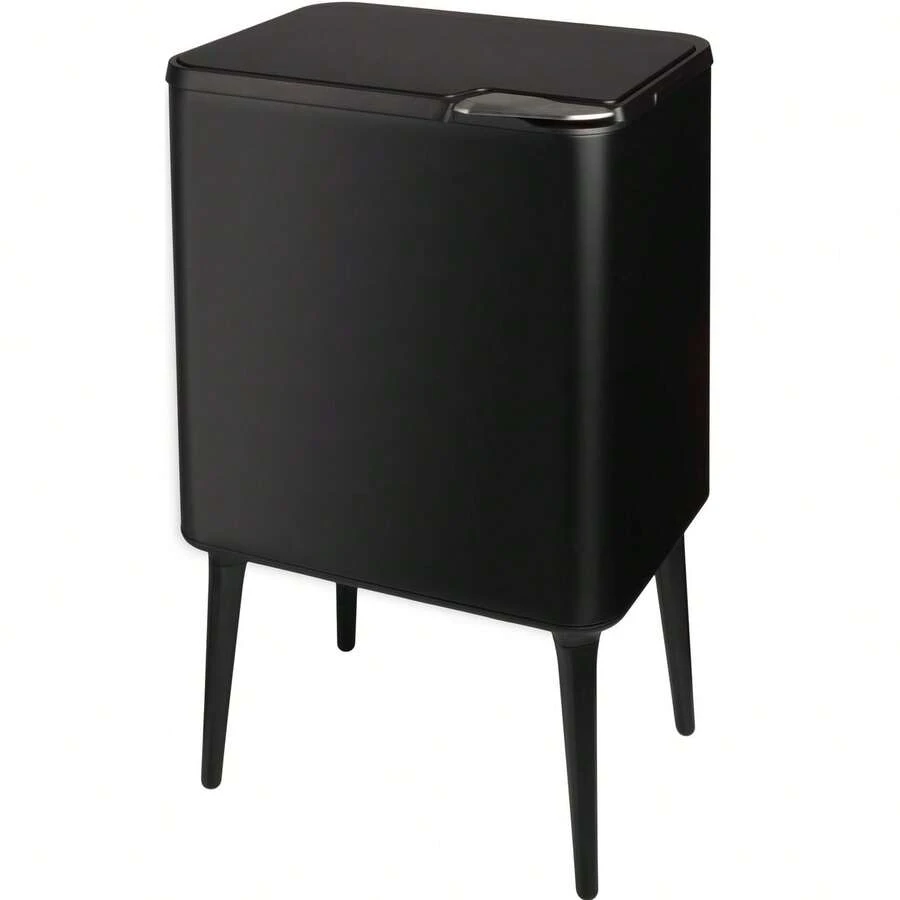 8.7 Gallon Kitchen Trash Can With Lid Removable Legs