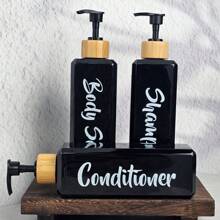 16.9oz Shampoo And Conditioner Dispenser - Pump Bottles For Shower Wall - Set Of 3 Shampoo, Conditioner & Body Wash  Refillable Bottles For Bathroom - Multicolor - View 7