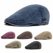 Vintage Beret Men Women Fashion Visor Flat Cap Retro Newsboy Hat Adjustable Unisex