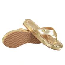 Golden Beach Flip Flops Fresh Finger Non-Slip Delicate - 金色 - 查看 4