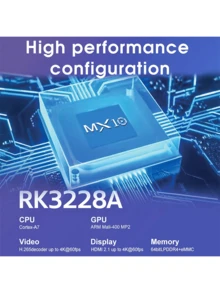 Transpeed Android 7.1 Smart TV Box 2.4G Wifi Allwinner Rk3228a 8GB Rom Media Player Mxq Pro 4K, Main Set For Smart TV In US/UK - View 2
