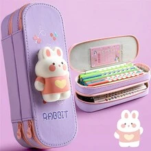 1pc Highly Attractive 3D Boys/Girls Large Capacity Pencil Case Multi-Function Stationery Bag - Large Capacity Pencil Case - View 4