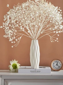 1 件塑料花瓶，牢不可破的干花容器，简约花盆，大容量花盆，花架，创意盆栽花瓶，可重复使用的苗圃花盆，防水，便携，适用于户外、厨房、卧室、客厅、浴室、桌面、宴会、生日、会议室、派对、展览、干花/鲜花、郁金香、玫瑰、百合、幼苗、多肉植物等家居装饰房间装饰玻璃花瓶