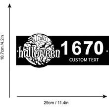 1pc Personalized Halloween Family Name House Metal Address Metal Sign - Custom Spooky Wall Art Decor - Multicolor - View 9