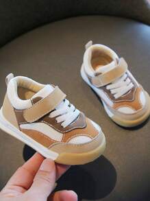 Toddler Breathable Soft Sole Anti-Slip Sports Shoes, Sneakers For Boys & Girls Aged 1-4, Spring Autumn - Khaki - View 2