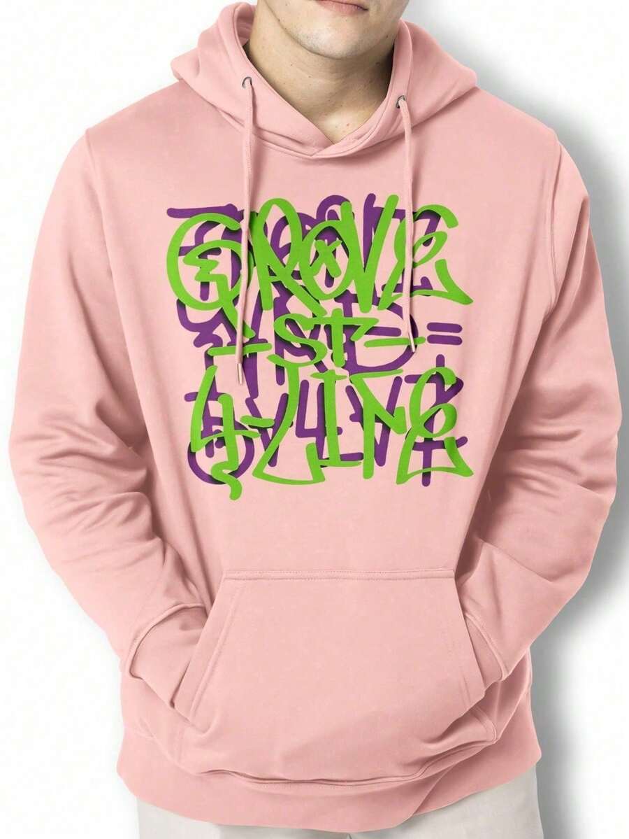 Grove ST Print SA Jacket Sweatshirt Kangaroo GPJ1 - Rosa Pálido - Ver 1