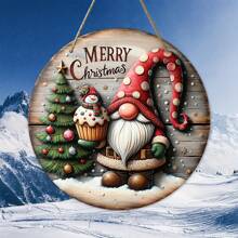 1pc Decorations Wooden Sign Merry Wooden Sign Hanging Decorations Sign, Perfect For Farmhouse Decoration, Kitchen, Garden, Balcony Best Gifts Birthday Home Decor Christmas Decorations Room Decor Christmas Winter Christmas Decorations Home Christmas Gifts Christmas Decor - Multicolor - View 6