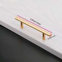 1 件不锈钢 T 形抽屉拉手 - 适合厨房和家具五金的完美橱柜把手