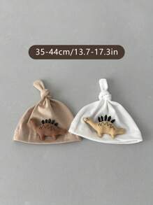 1 conjunto Gorro de Bebê Recém-Nascido com Impressão Fofa de Dinossauro, Combo de Meias, Primavera Outono