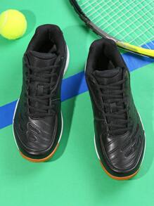 Tennis Shoes Lightweight Pickleball All Court Shoes Indoor Outdoor Badminton Sneaker With Arch Support Court Training  For Men, Women, And Students. Suitable For Badminton, Table Tennis, Tennis, And Other Sports - 黑色 - 查看 7
