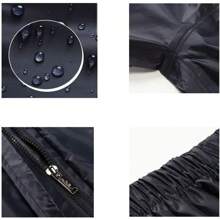 Traje Impermeable para Motociclista, Ropa de Lluvia con Capucha y Reflectantes, Conjunto Resistente al Agua para Moto y Exterior - Verde - Ver 4