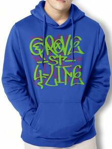 Grove ST Print SA Jacket Sweatshirt Kangaroo GPJ1 - Royal Blue - View 1
