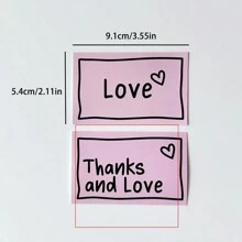 30张简约风格长方形贺卡，生日礼物，鲜花花束包装感谢卡 - 彩色 - 查看 5