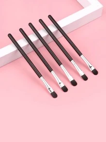 5支/套眼部化妆刷，新款设计，适合初学者的眼影刷，便携式美妆工具，包含眉刷、眼影刷、螺旋刷等。