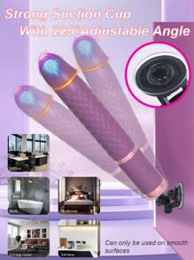 Vibrador con dildo con movimiento de embestida, control por aplicación, estimulador vaginal y de punto G, masajeador automático ascendente y descendente, retráctil, juguete sexual para adultos mujeres