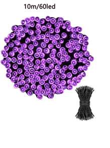 5M/10M Waterproof Fairy String Lights, Indoor & Outdoor Lighting, Suitable For Christmas Tree, Garden, Home, Wedding, Lawn, Party Decoration (Purple, Warm White, Colorful) Halloween Decoration Room Decor Halloween Garden Decor For Gift Fairy Holiday Decor Festival Decor