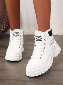 Botas de nieve aisladas y forradas térmicamente de talla grande para mujer, estilo coreano, versátiles, para estudiantes, nuevas llegadas 2024