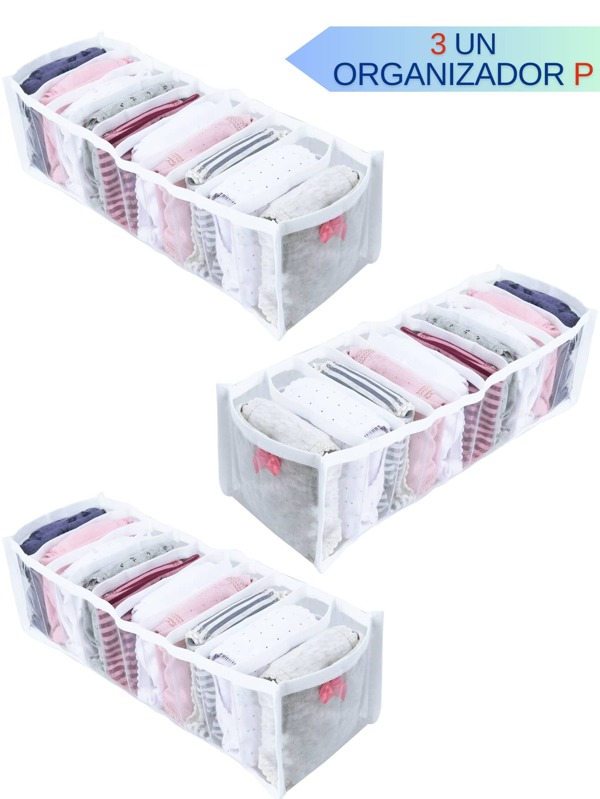 dia dos paisKit 3 Hive Organizer P 34x10x10 For Drawer Dresser Wardrobe Organizer For Panties Underwear Sock Bodysuit Newborn Transparent Crystal