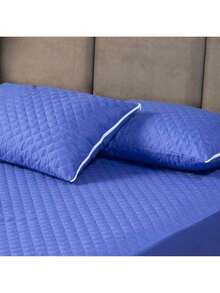 QUEEN Waterproof Protective Mattress Cover - 寶藍色 - 查看 2