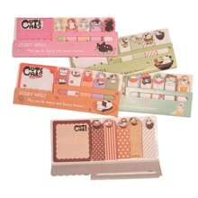 CARTELA BLOCO DE NOTAS ADESIVO GATINHOS COM 200 FOLHAS