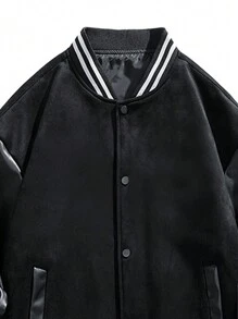 Hooded Loose Fit Jacket, Outdoor Sports Casual New Autumn Men Baseball Jacket