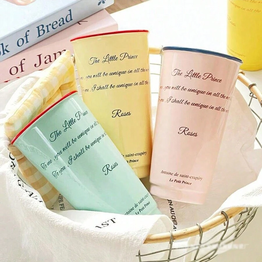 1 Máy Tính Retro Phong Cách Pháp Gốm Tay Cầm Cốc Dùng Một Lần Hình Cốc Thích Hợp Cho Sử Dụng Hàng Ngày, Cốc Cà Phê - Nhiều màu - Xem 1