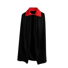Dracula Vampire Outfit Halloween Costume Cloak Skirt Stockings And Fake Blood - Rojo - Ver 2