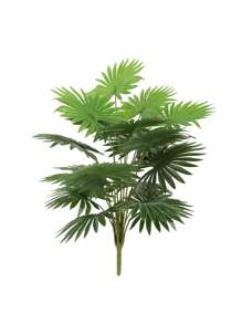 1pc, 23.6in/60cm, Artificial Tropical Plant, Artificial Indoor Outdoor Green Tropical Plant, Artificial Hawaiian Palm Green Leaves, 18-Fork Large Artificial Ruscus Leaves, Fake Plastic Green Sea Turtle Leaves, Tropical Artificial Palm Leaves, Large Size Plastic Palm Plant Leaves, Realistic Texture Leaf Home Garden Decor (Unassembled) (No Pot)