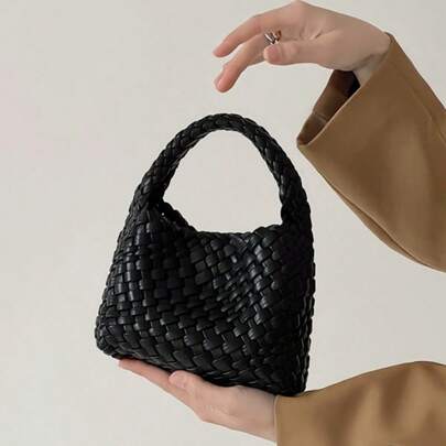2024 新款女士手工编织手提包，高端迷你单肩斜挎包